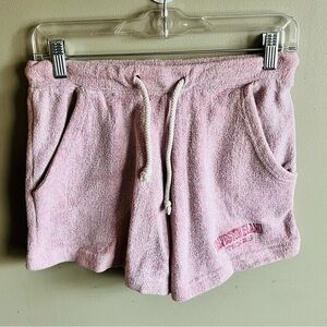 Comfy Pink Terry Cloth Athletic Shorts